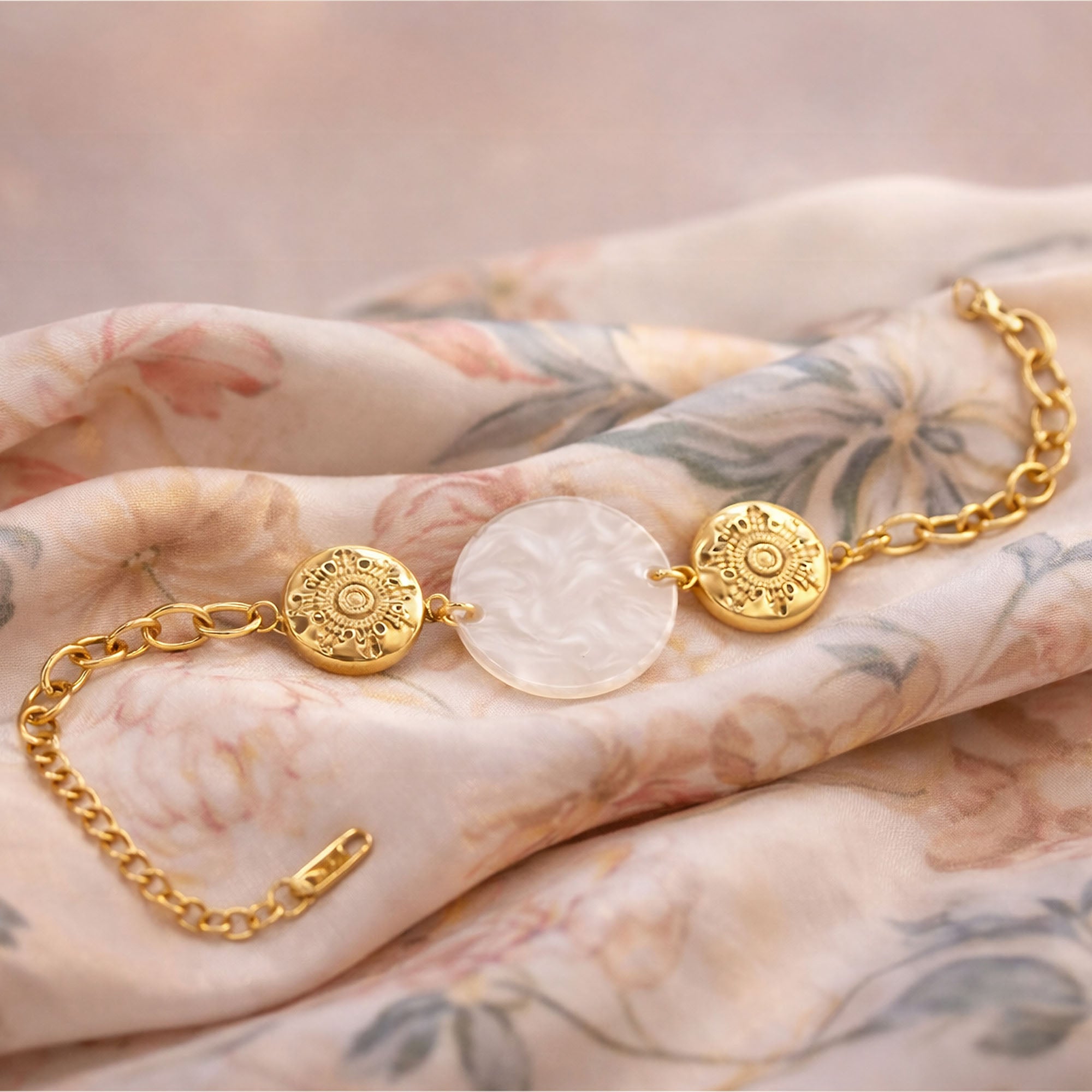 The MOP Medallion Bracelet