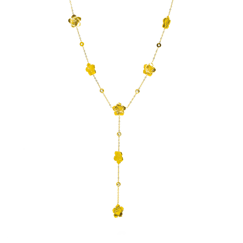 Floating Flora Y-Necklace