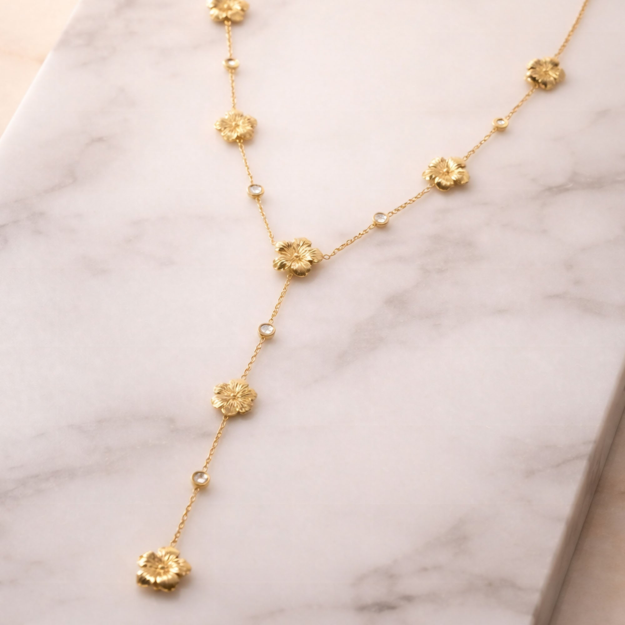 Floating Flora Y-Necklace