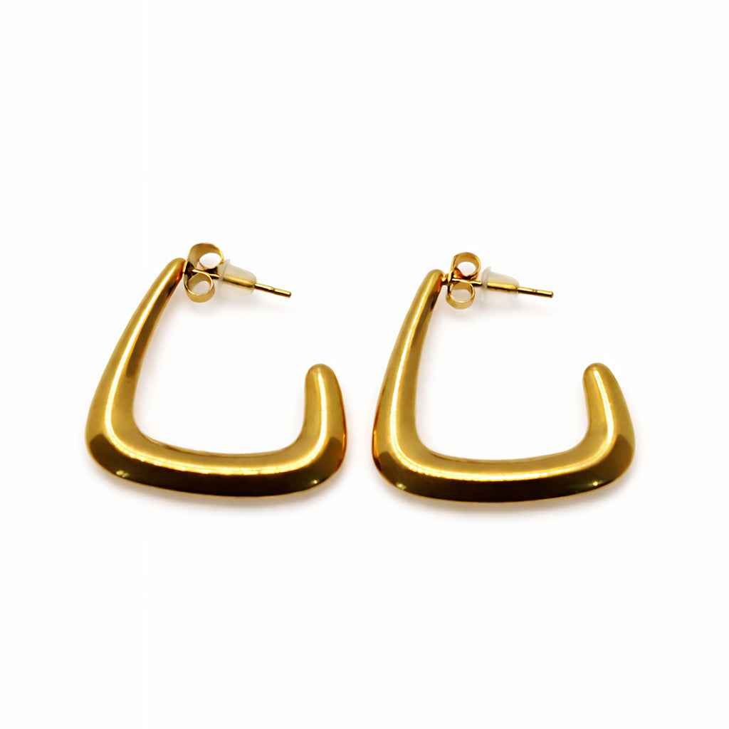 Geometric Glamour Hoops