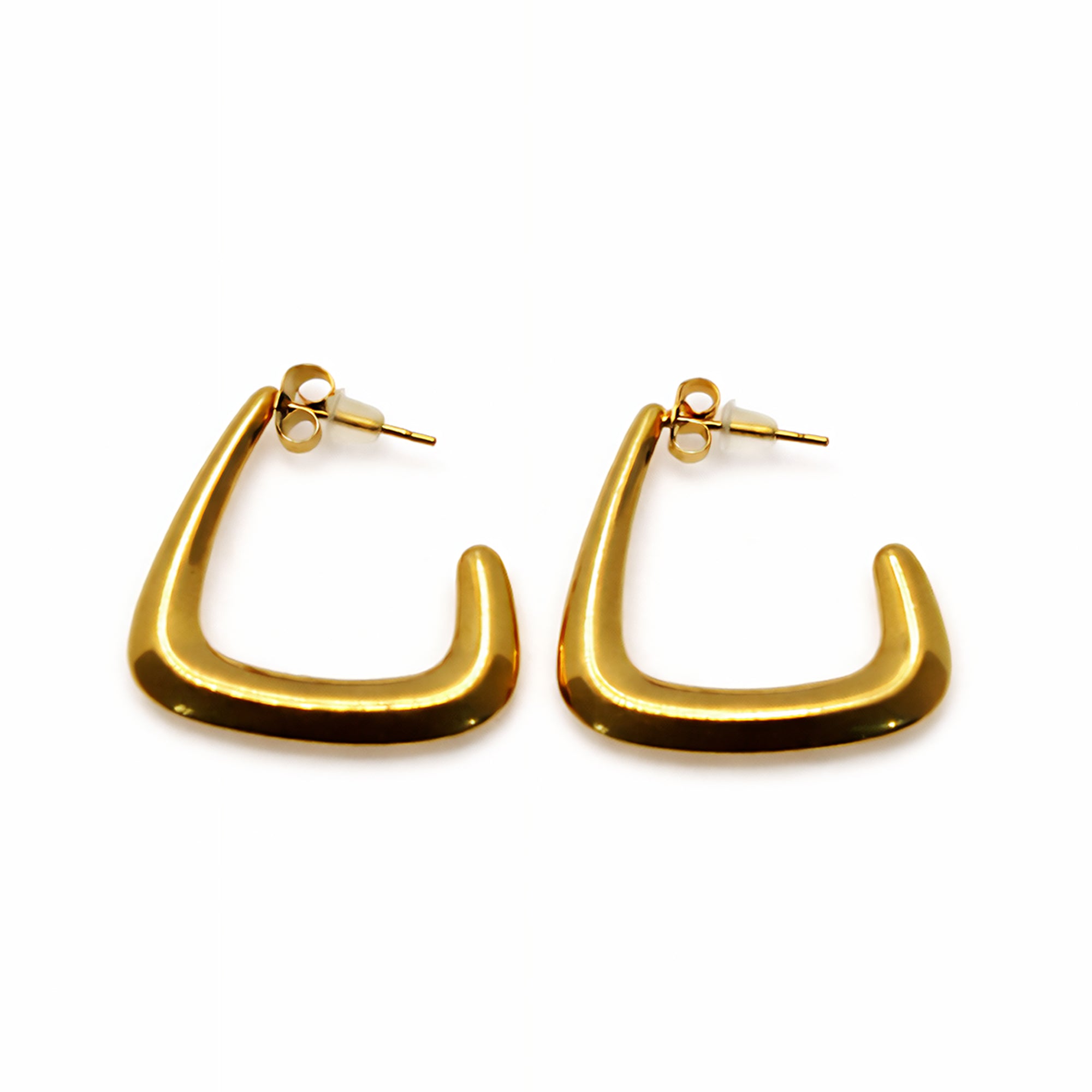 Geometric Glamour Hoops