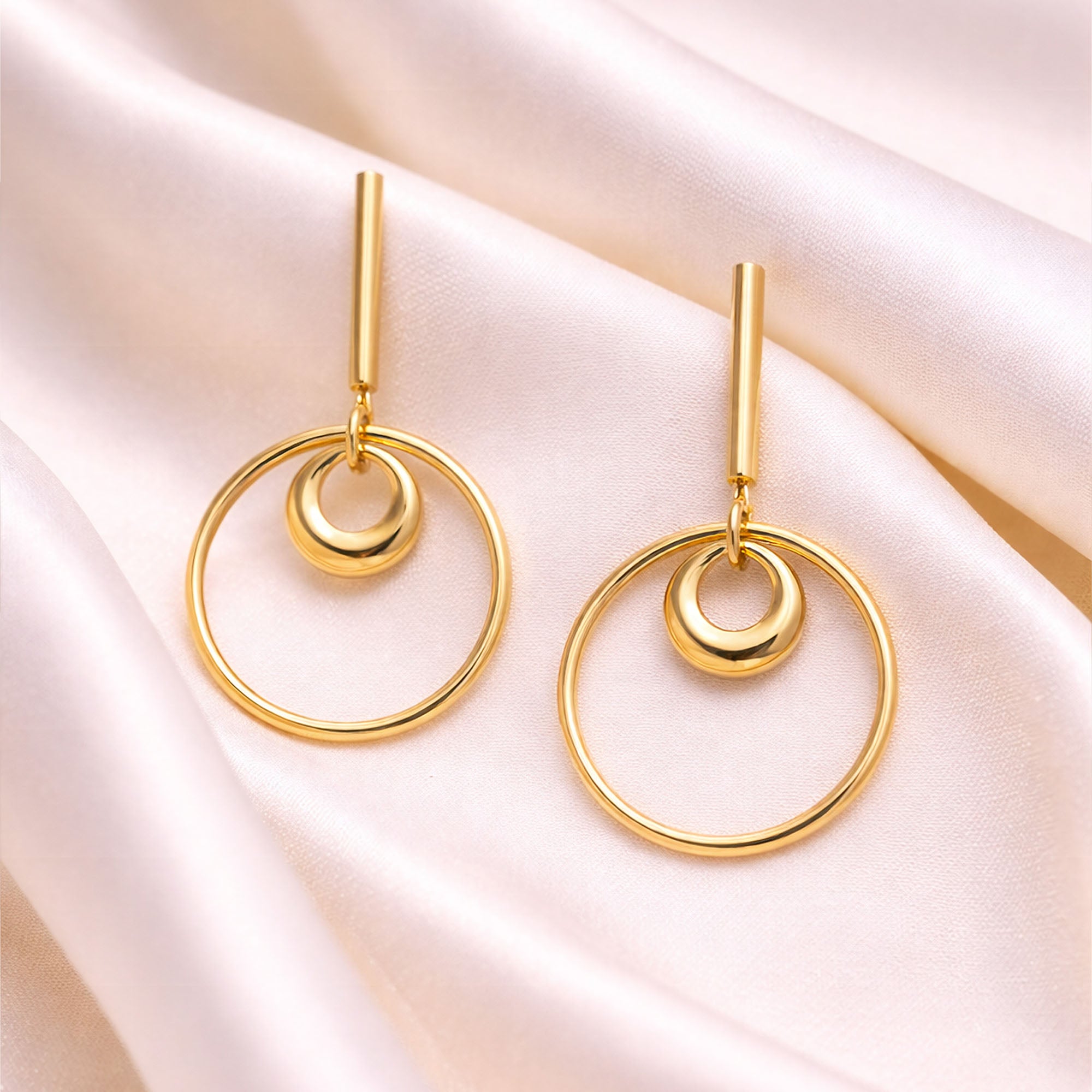 Halo Drop Earrings