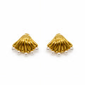 Seashell Pearl Studs