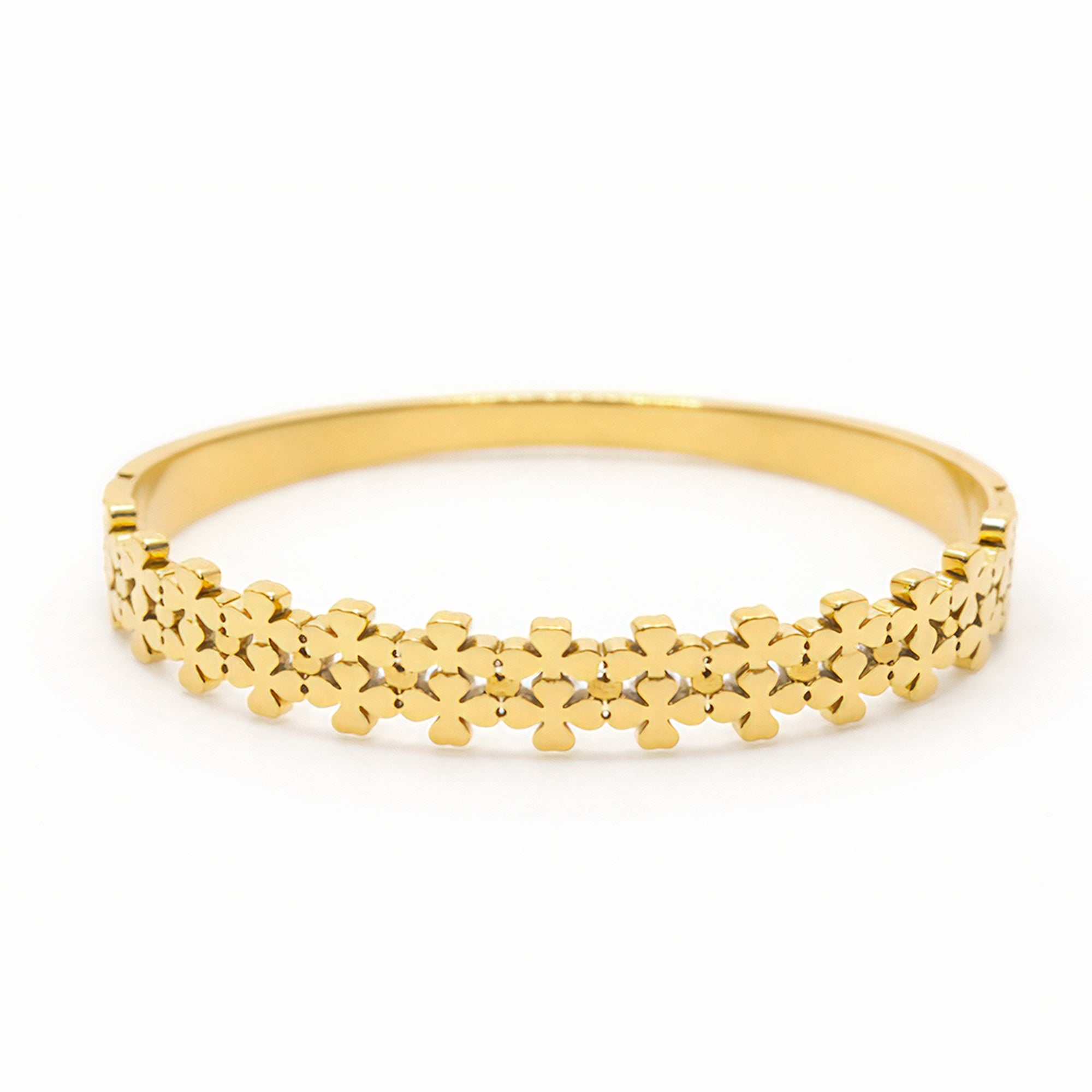 Floral Bloom Bangle Bracelet