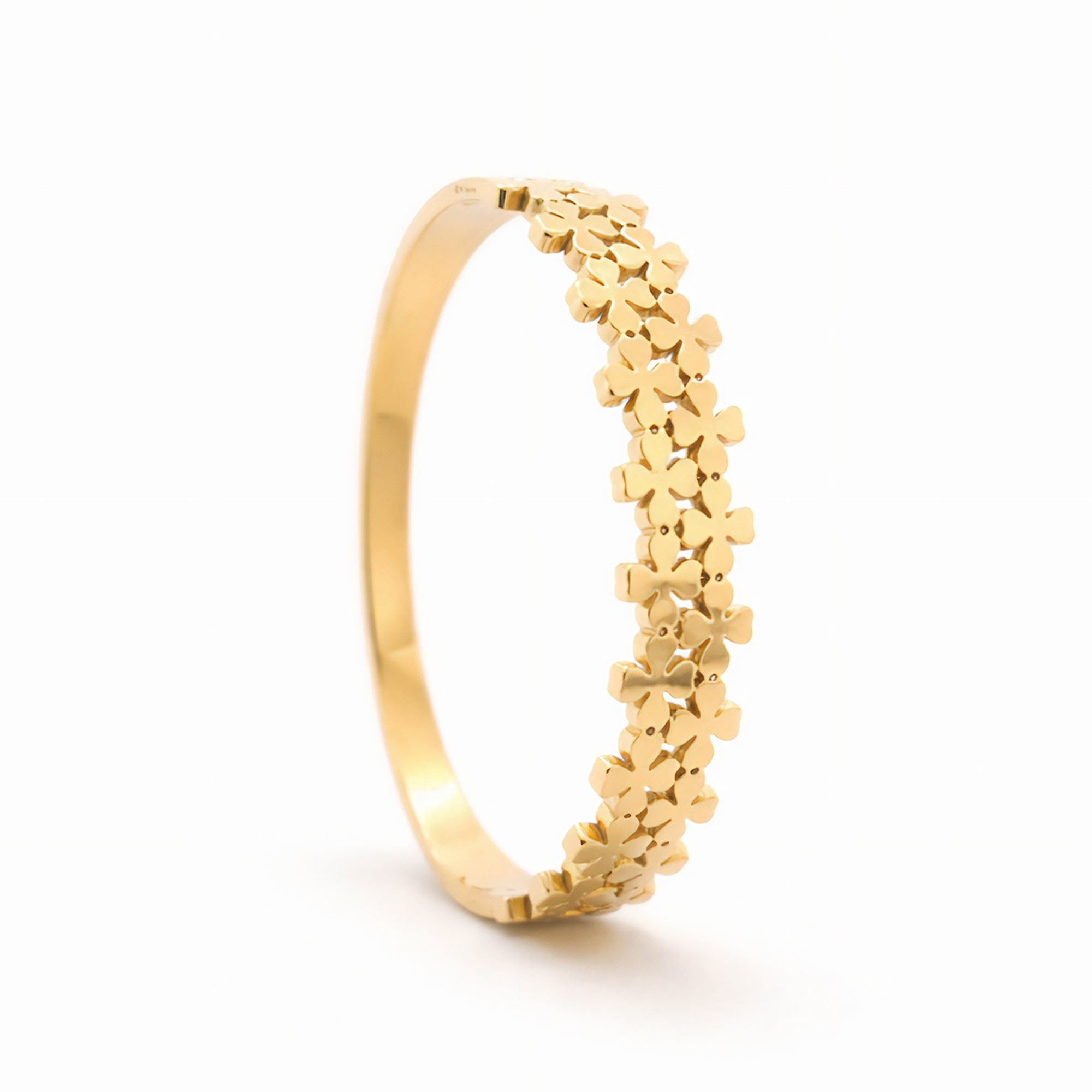 Floral Bloom Bangle Bracelet