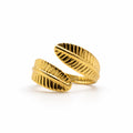 Amber Leaf Ring
