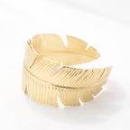 Aurelia Feather Cuff Bangle