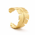 Aurelia Feather Cuff Bangle